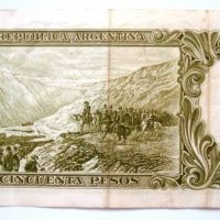 1983 banknote 50 pesos of Argentina - Image 3