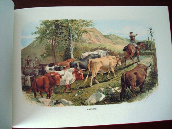 Á los toros, litografías de Daniel Perea, 1900
