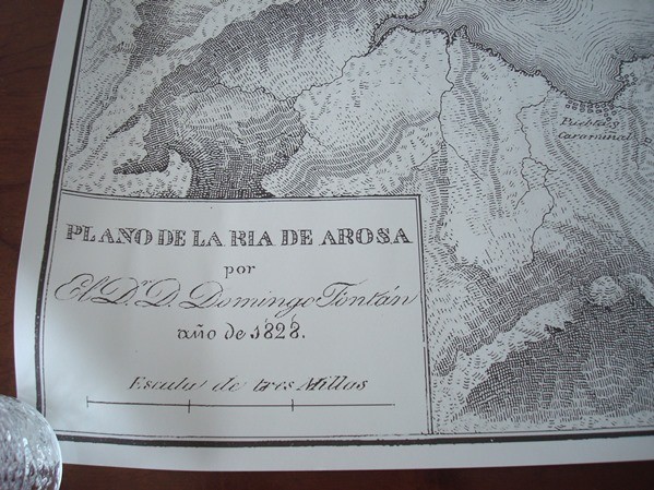 Plano de la Ría de Arousa de 1828, Domingo Fontán