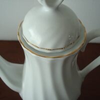 Juego de té vintage de porcelana blanca portuguesa 12 servicios - Imagen 6