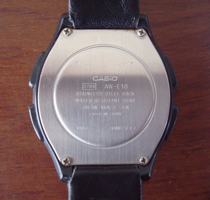 Casio Illuminator AW E10 digital and analog wristwatch