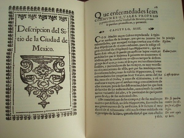 Sitio, Naturaleza y Propiedades de la Ciudad de México, Diego Cisneros, 1618