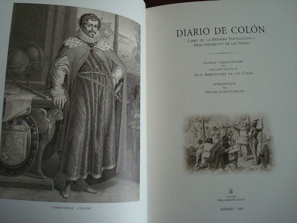 Diario de Colón. Libro de la primera navegación... s. XVI