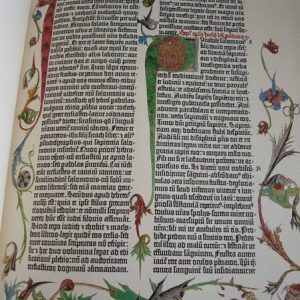 La Biblia de Gutenberg (Biblia de 42 líneas), año 1454. Incunable de Burgos