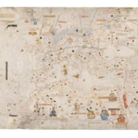 Nautical chart of Mecià de Viladestes, 1413 - Image 3