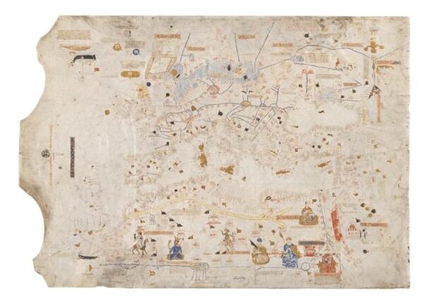 Nautical chart of Mecià de Viladestes, 1413 - Image 3