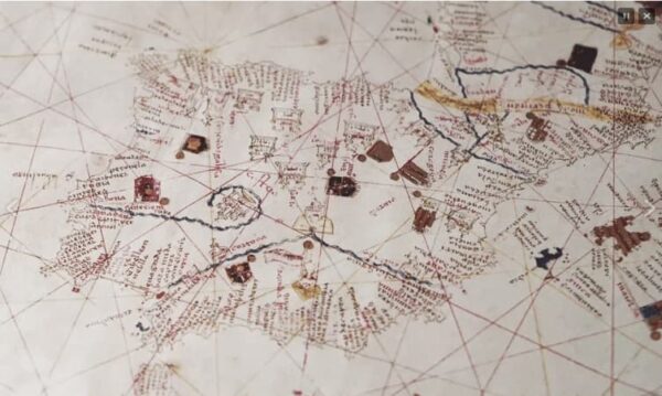Nautical chart of Mecià de Viladestes, 1413 - Image 6