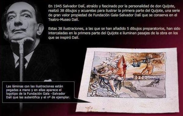 El Quijote ilustrado por Salvador Dalí, edición bibliófilo IV Centenario