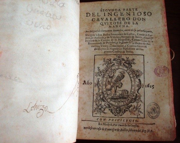 2005 El Quijote, Cervantes, facsímile de la 2ª parte 1615