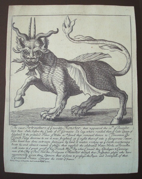Monstruo Terrible, por John Savage, c. 1701