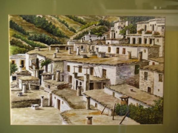 Rey Godás, chimeneas en la Alpujarra granadina, 1998, acuarela