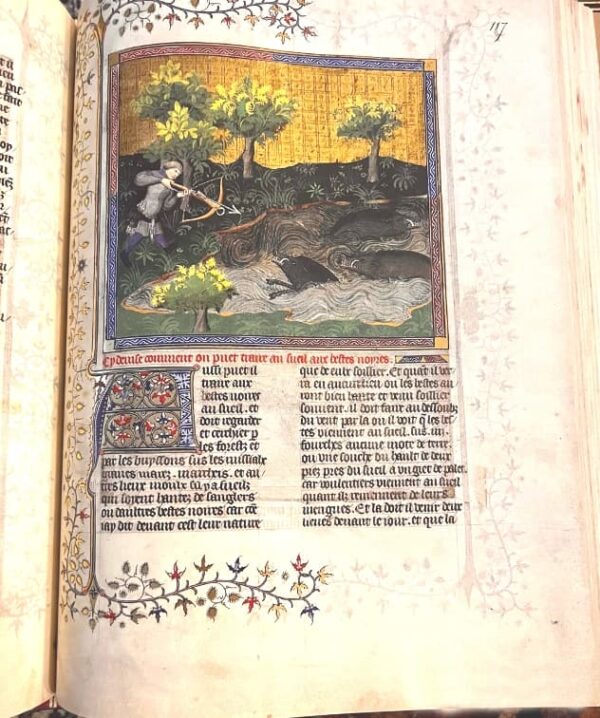 Book of the Hunt of Gaston III Fébus. BNF. 15th Century - Image 3