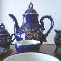 Eiho Japanese porcelain coffee or tea set - Image 3