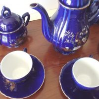 Eiho Japanese porcelain coffee or tea set - Image 4