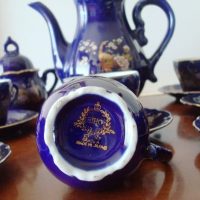 Eiho Japanese porcelain coffee or tea set - Image 6