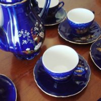 Eiho Japanese porcelain coffee or tea set - Image 7