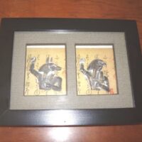 3D painting Ancient Egyptian gods Anubis and Horus - Image 5