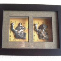 3D painting Ancient Egyptian gods Anubis and Horus - Image 4