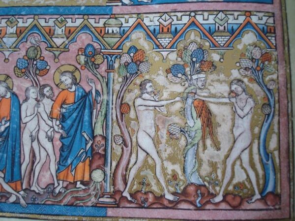 Pliego en pergamino natural de 2 páginas de La Biblia de los Cruzados - Imagen 4