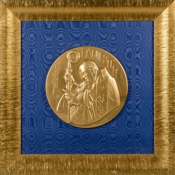 Ioannes Paulus II (Joannes Paulus II, San Juan Pablo II), Bodini, en oro