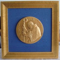 Ioannes Paulus II (Joannes Paulus II, St. John Paul II), Bodini, in gold - Image 3
