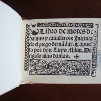 Book of Motes of Ladies and Cavaliers ..., Luis Milan, 1535 (VG) - Image 3