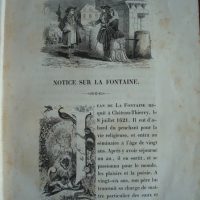 Las fábulas de La Fontaine, en francés, ilustrado por Jules David, 1839