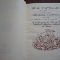 Privilege of Statute of Blood Nobility of the City of Málaga, s. XVII