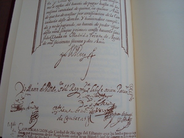 Privilegio de Estatuto de Nobleza de Sangre de la Ciudad de Málaga, s. XVII