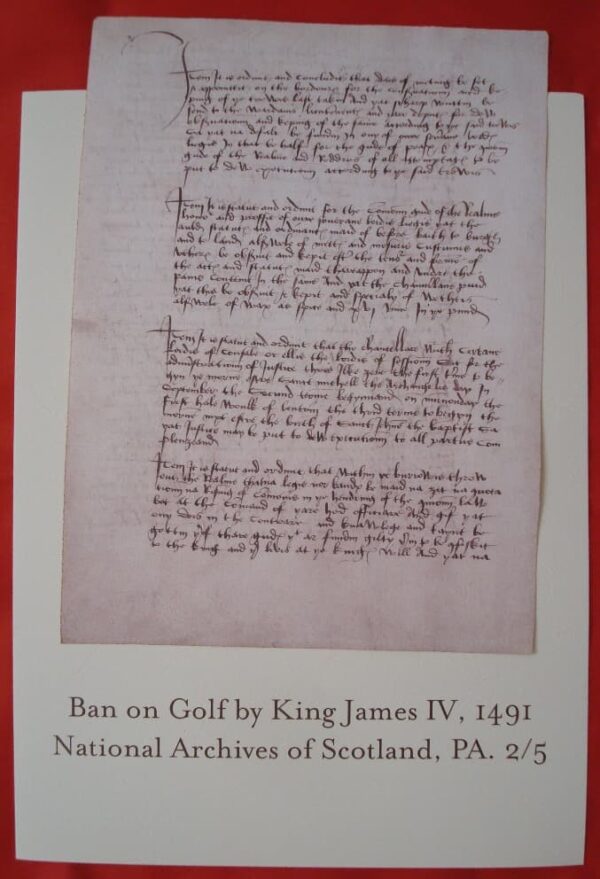 Key Documents in the History of Golf (1457-1744) - Image 7