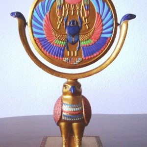 Espejo giratorio dios Horus Antiguo Egipto