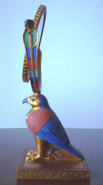 Espejo giratorio dios Horus Antiguo Egipto