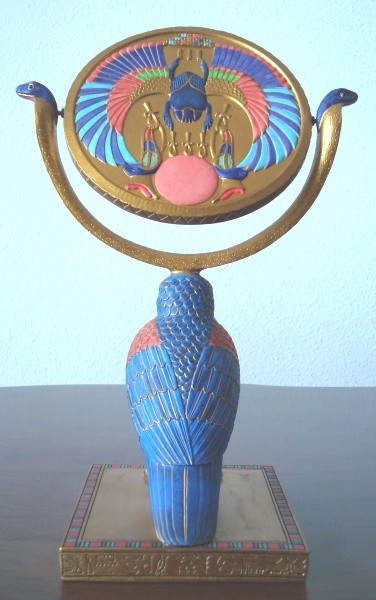 Espejo giratorio dios Horus Antiguo Egipto