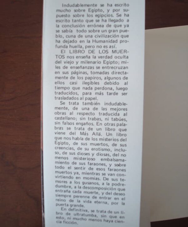 The Book of the Dead. Ancient Egypt. Gaviota Editions, 1986 - Image 2