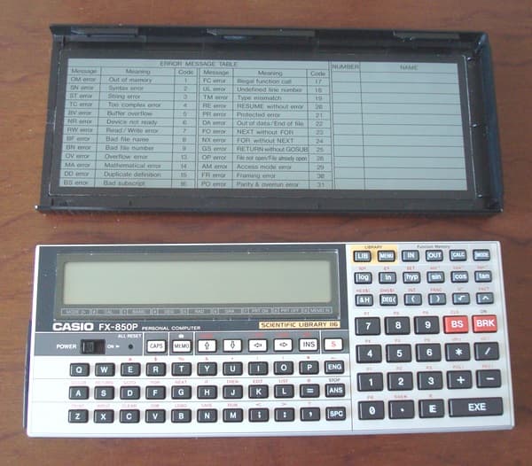 CASIO FX-850P calculatrice programmable