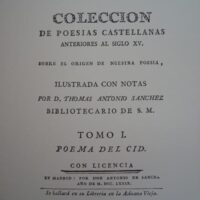 Cantar de mio Cid, 1779 Tomas Antonio Sanchez and 2007 Ignacio del Rio - Image 4