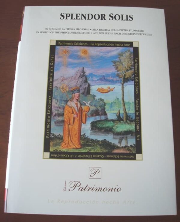 Libro estudio del facsímil Splendor Solis, en 4 idiomas. Patrimonio Ediciones