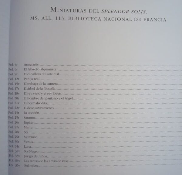 Libro estudio del facsímil Splendor Solis, en 4 idiomas. Patrimonio Ediciones - Imagen 4