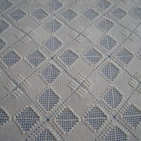 White handmade crochet bedspread for bed 105 - Image 3