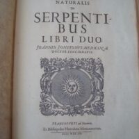 Historiae Naturalis de Exanguibus Acuaticis et Serpentibus, by Johannes Jonstonus, 1650 (5*) - Image 7