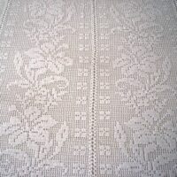 White handmade crochet bedspread for bed 135 - Image 7