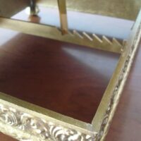 Gold metal lectern, adjustable, desktop - Image 6
