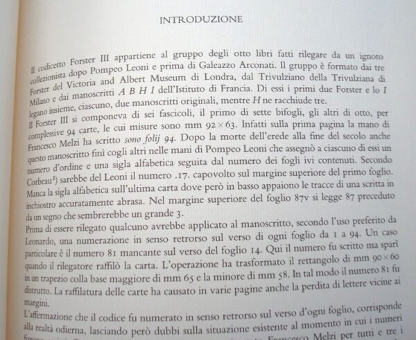 Leonardo da Vinci. Forster Codex. 3 volumes. Giunti, 1992 - Image 22