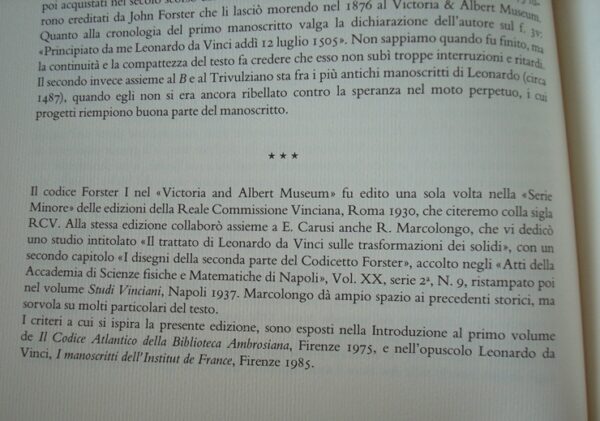 Leonardo da Vinci. Forster Codex. 3 volumes. Giunti, 1992 - Image 8