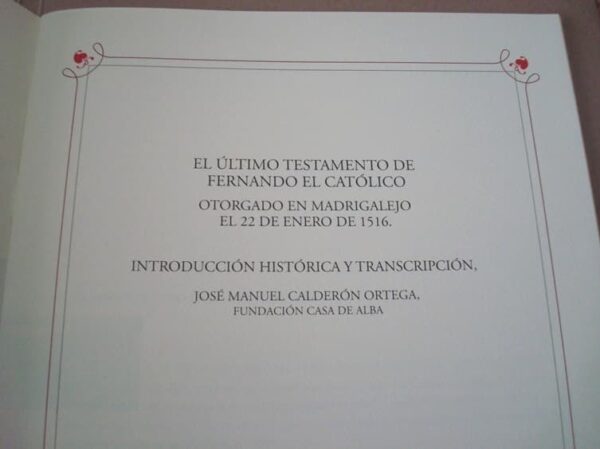 Testamento de Fernando el Católico, 1516 - Imagen 3