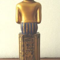 Small golden figure of a scribe from Ancient Egypt - Image 3
