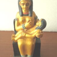 Pequeña figura dorada de la diosa Isis del Antiguo Egipto - Imagen 5