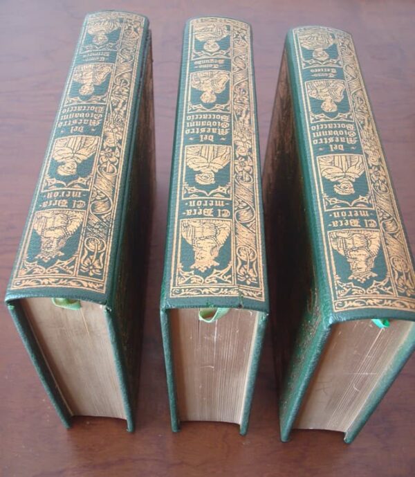 The Decameron, by Giovanni Boccaccio. 1975, 3 volumes. Circle of the Bibliophile (damage) - Image 3