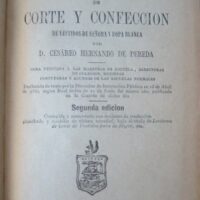 1884 Cutting and sewing manual. Cesareo Hernando de Pereda (exclusive original copy) - Image 4