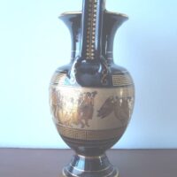 Jarrón griego de porcelana y oro 24K (mediano) - Imagen 4